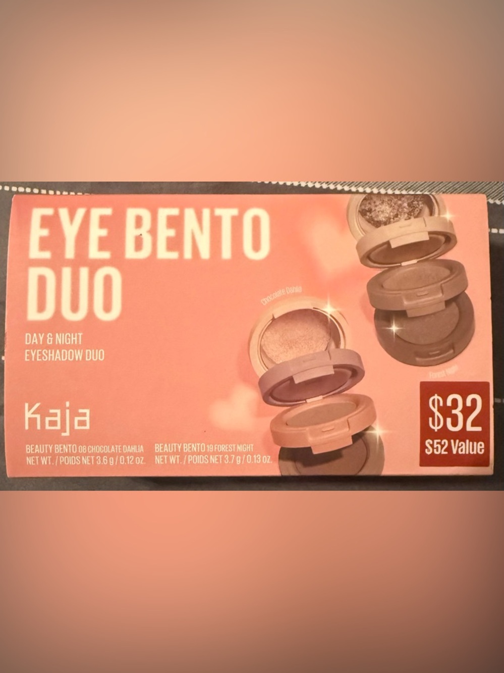 BNIB Kaja Night & Day Eye Bento Duo Set -
2 Eyeshadow Bentos